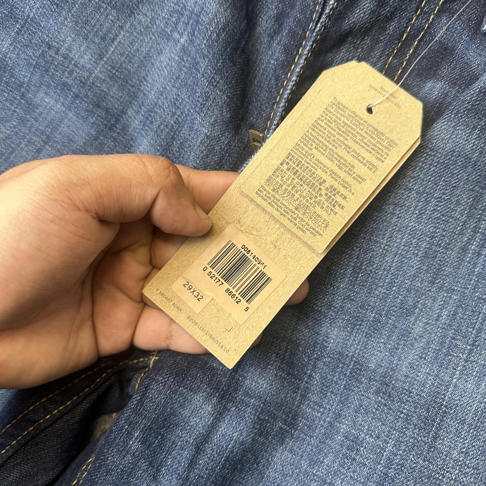 Levi's 514 Jeans Mens 29x32 Blue Medium Wash Straight Fit Classic Denim Pants - Picture 3 of 10